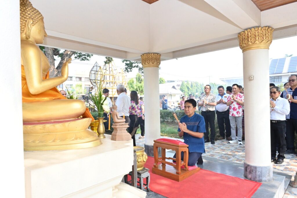 สำนักงานชลประทานที่ 8 จัดพิธีไหว้สักการะสิ่งศักดิ์สิทธิ์ เนื่องในเทศกาลสงกรานต์ ร่วมสืบสานประเพณีไทย ประจำปี 2569