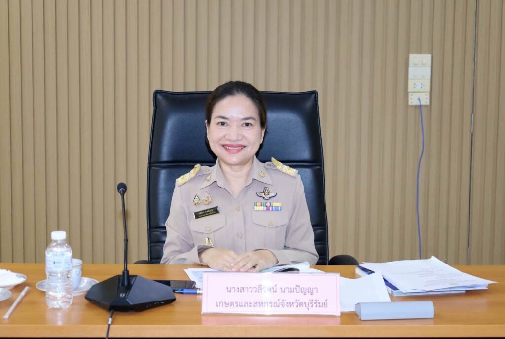 เข้าร่วมประชุมติดตามการดำเนินงานด้านการเกษตรในพื้นที่จังหวัดบุรีรัมย์